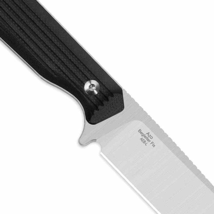 Couteau Kizer Begleiter Fix Lame Acier AEB-L Drop Point Manche Black G10 Etui Kydex KI1045MD2 - Livraison Gratuite
