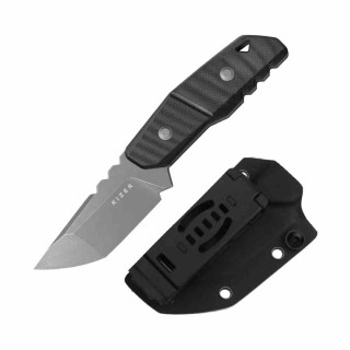 Couteau Kizer Quartz Lame Acier AEB-L Tanto Manche Black G10 Etui Kydex KI1086A2 - Livraison Gratuite  