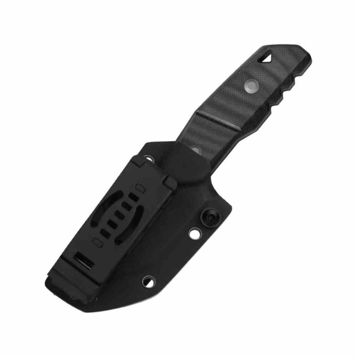 Couteau Kizer Quartz Lame Acier AEB-L Tanto Manche Black G10 Etui Kydex KI1086A2 - Livraison Gratuite  