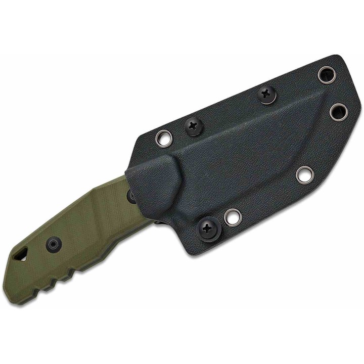 ﻿Couteau Kizer Quartz Lame Acier AEB-L Tanto Manche OD Green G10 Etui Kydex KI1086A1 - Livraison Gratuite  