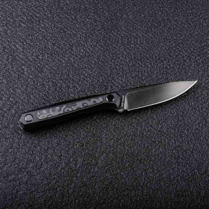 Couteau Real Steel Dex Apex Lame Acier M390 Manche Carbone & Black G10 Étui Kydex RS3501FD - Livraison Gratuite 