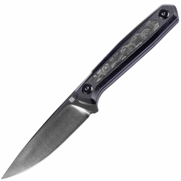 Couteau Real Steel Dex Apex Lame Acier M390 Manche Carbone & Black G10 Étui Kydex RS3501FD - Livraison Gratuite 