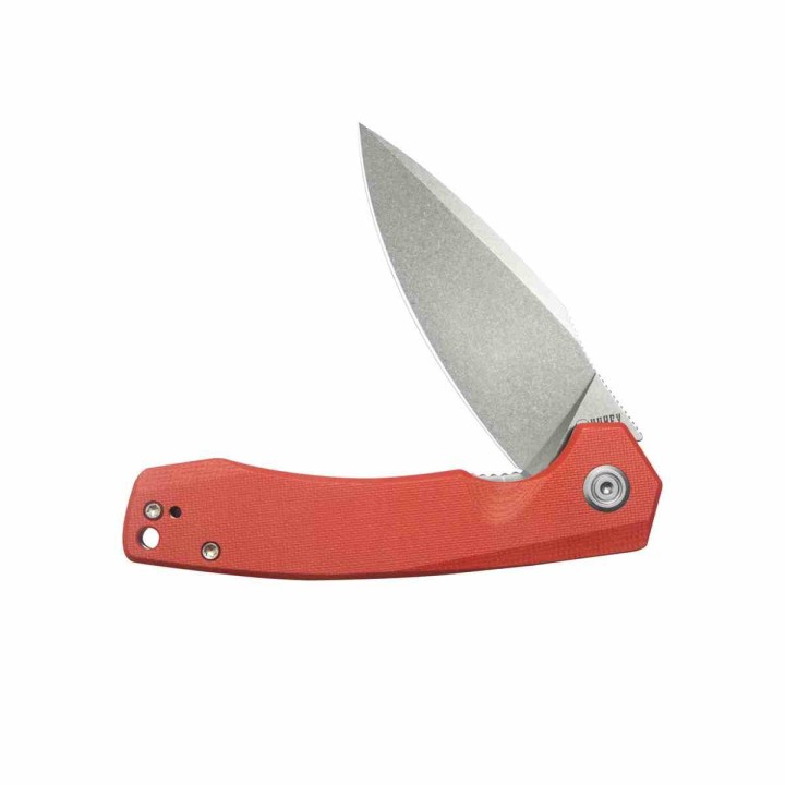 Couteau Kubey Calyce Red Lame Acier 14C28N Drop Point Blk Manche G10 IKBS Linerlock Clip KUB901V - Livraison Gratuite