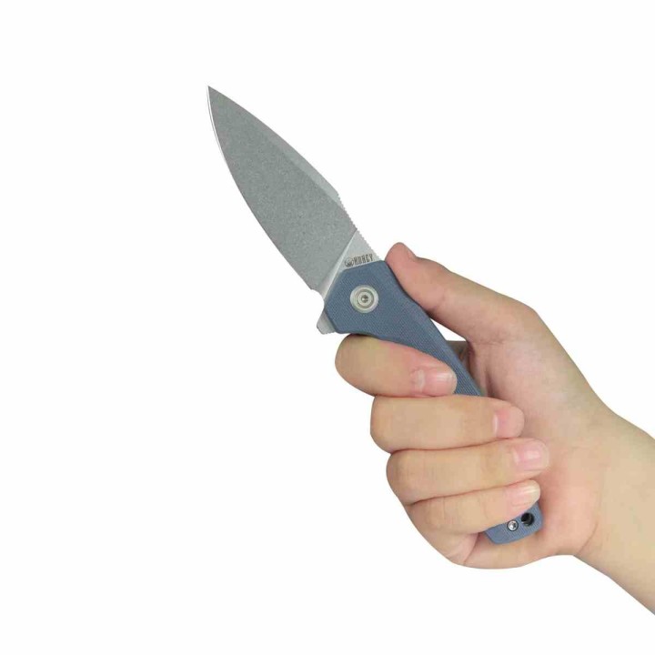Couteau Kubey Calyce Blue Lame Acier 14C28N Drop Point Manche G10 IKBS Linerlock Clip KUB901U - Livraison Gratuite