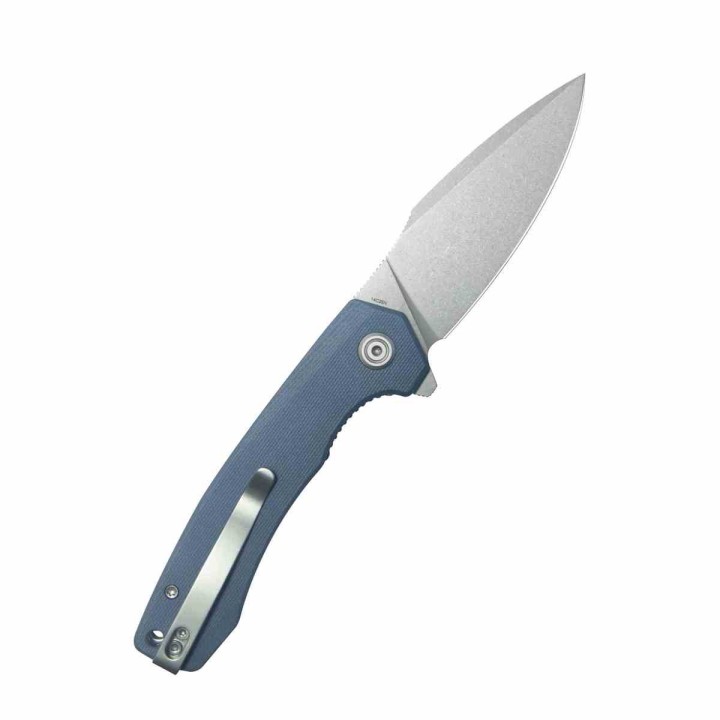 Couteau Kubey Calyce Blue Lame Acier 14C28N Drop Point Manche G10 IKBS Linerlock Clip KUB901U - Livraison Gratuite