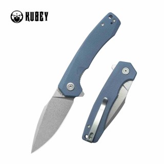 Couteau Kubey Calyce Blue Lame Acier 14C28N Drop Point Manche G10 IKBS Linerlock Clip KUB901U - Livraison Gratuite