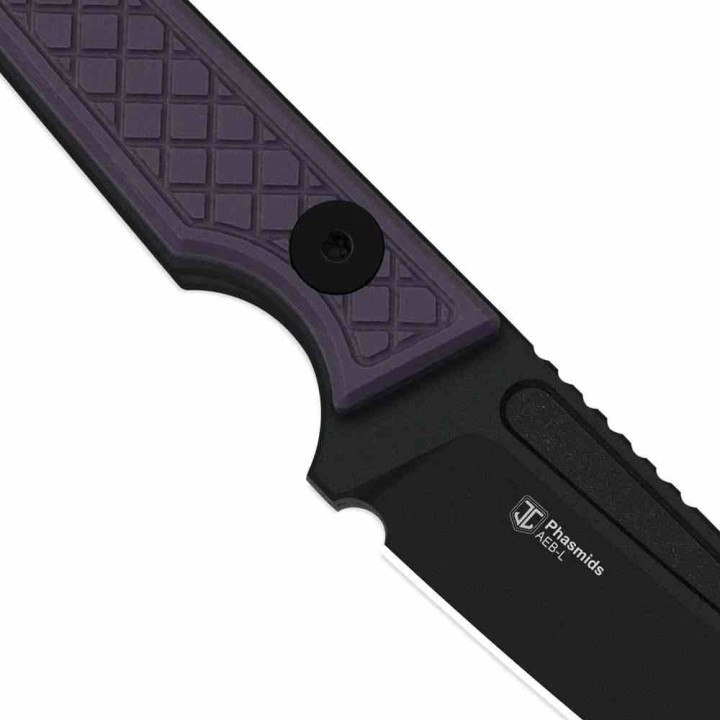 Couteau Kizer Phasmids Purple Lame Acier AEB-L Manche G10 Etui Kydex KI1079A1 - Livraison Gratuite