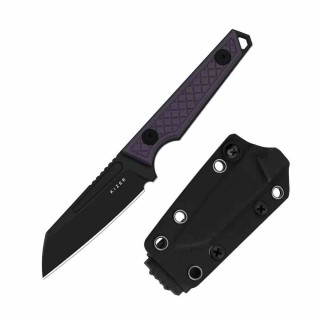 Couteau Kizer Phasmids Purple Lame Acier AEB-L Manche G10 Etui Kydex KI1079A1 - Livraison Gratuite