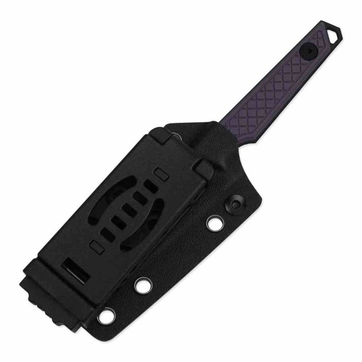 Couteau Kizer Phasmids Purple Lame Acier AEB-L Manche G10 Etui Kydex KI1079A1 - Livraison Gratuite