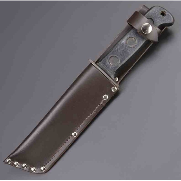Couteau de Survie J. Adams Sheffield Lame Drop Point Acier Carbone Manche Abs Etui Cuir SHE004 - Livraison Gratuite