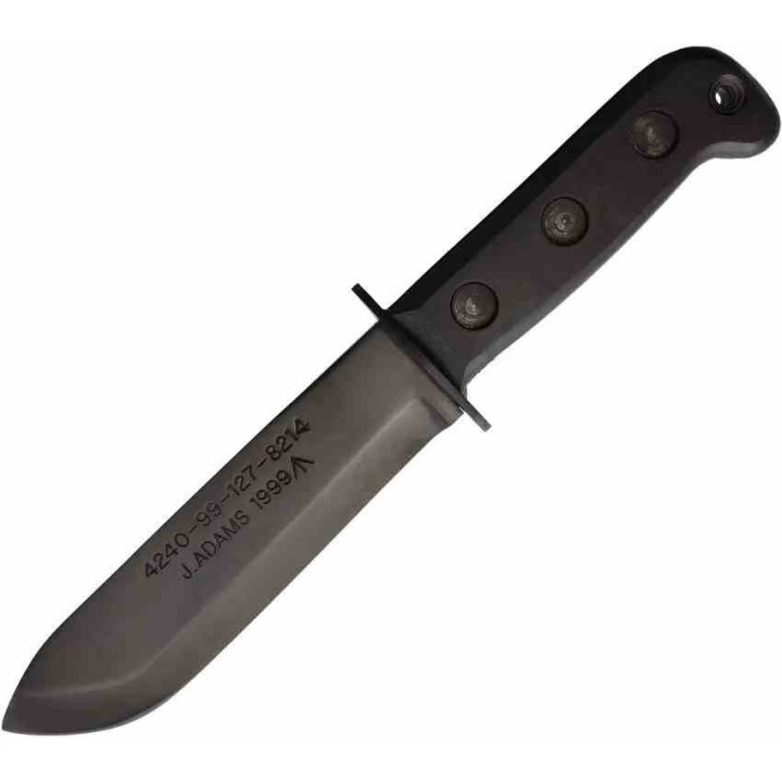 Couteau de Survie J. Adams Sheffield Lame Drop Point Acier Carbone Manche Abs Etui Cuir SHE004 - Livraison Gratuite