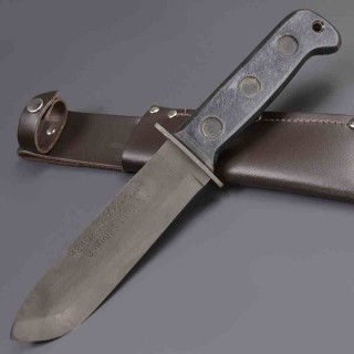 Couteau de Survie J. Adams Sheffield Lame Drop Point Acier Carbone Manche Abs Etui Cuir SHE004 - Livraison Gratuite