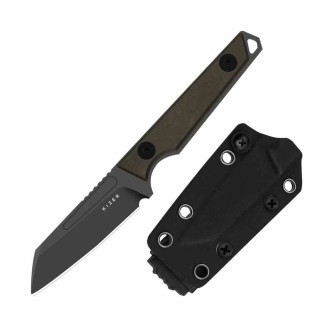 Couteau Kizer Phasmids Chocolate Glacier Lame AEB-L Manche Richlite Etui Kydex KI1079A2 - Livraison Gratuite