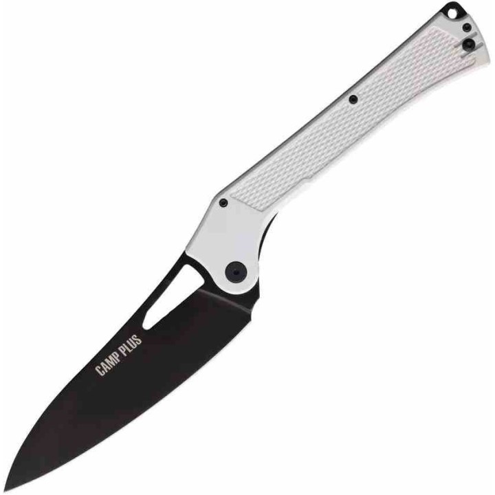 Couteau Ontario Camp Plus Lame Cleaver Acier 420 Lockback Manche Nylon White Lockback ON4325WH - Livraison Gratuite