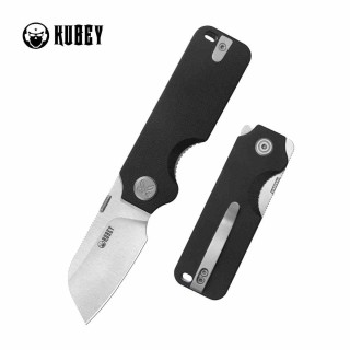 Couteau Kubey Boxer Black Lame Sheepsfoot Acier 14C28N Manche G10 IKBS Linerlock KUB407A - Livraison Gratuite