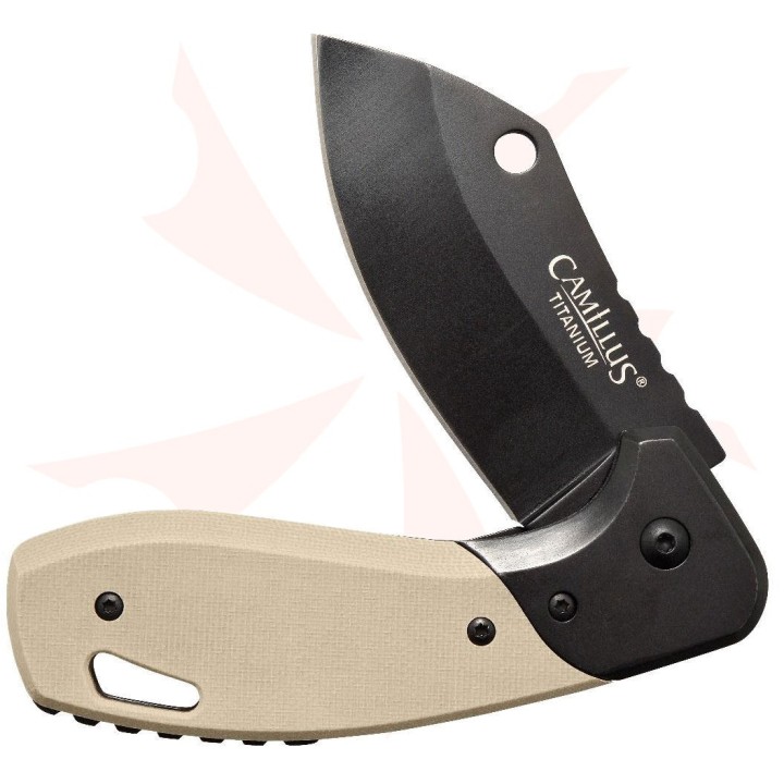 Couteau Camillus Chonk Lame Sheepsfoot Acier 440 Liner Lock Manche G10 IKBS Liner Lock CM19602 - Livraison Gratuite