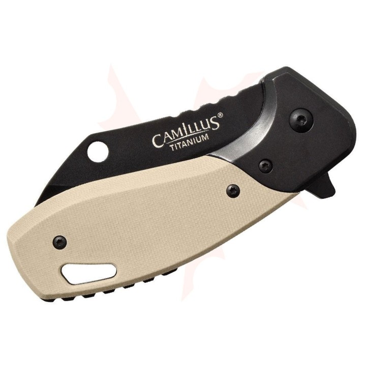 Couteau Camillus Chonk Lame Sheepsfoot Acier 440 Liner Lock Manche G10 IKBS Liner Lock CM19602 - Livraison Gratuite