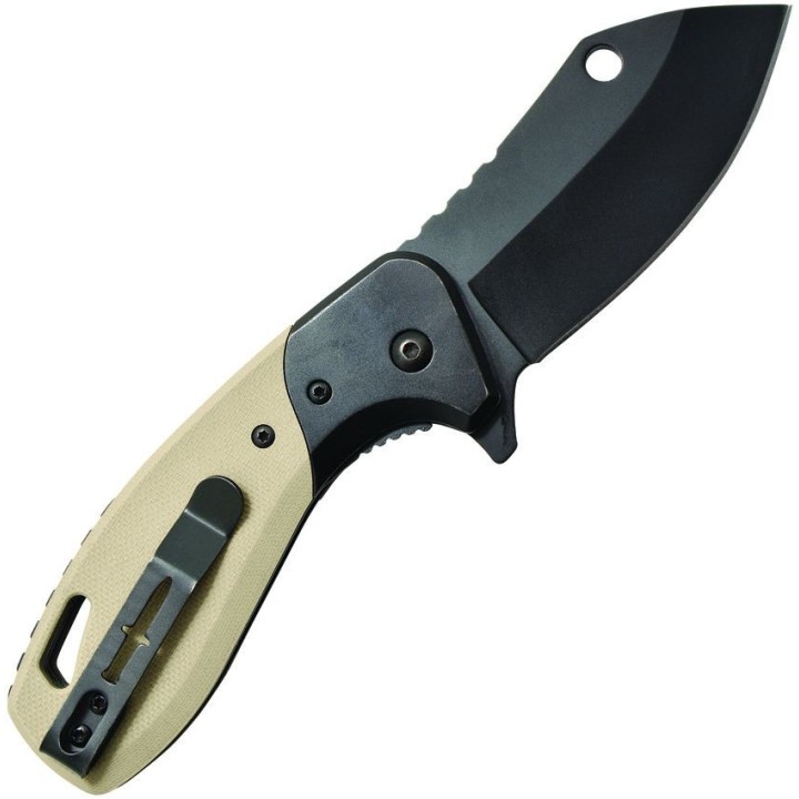 Couteau Camillus Chonk Lame Sheepsfoot Acier 440 Liner Lock Manche G10 IKBS Liner Lock CM19602 - Livraison Gratuite