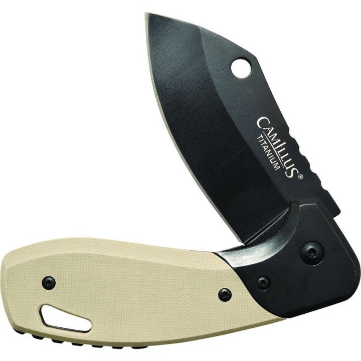 Couteau Camillus Chonk Lame Sheepsfoot Acier 440 Liner Lock Manche G10 IKBS Liner Lock CM19602 - Livraison Gratuite