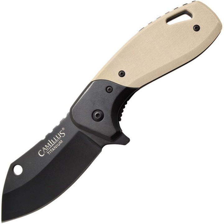 Couteau Camillus Chonk Lame Sheepsfoot Acier 440 Liner Lock Manche G10 IKBS Liner Lock CM19602 - Livraison Gratuite