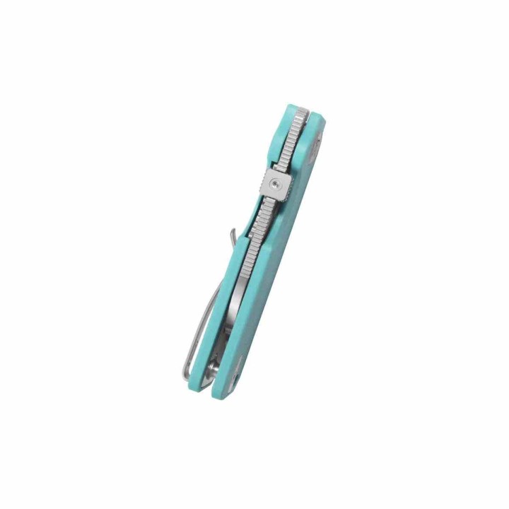 Couteau Kubey Boxer Blue Lame Sheepsfoot Acier 14C28N Manche G10 IKBS Linerlock KUB407B - Livraison Gratuite