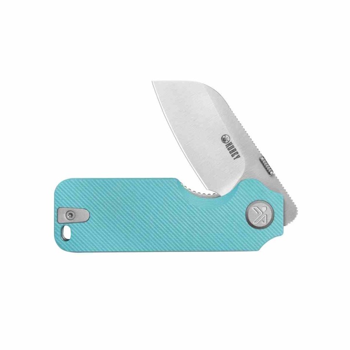 Couteau Kubey Boxer Blue Lame Sheepsfoot Acier 14C28N Manche G10 IKBS Linerlock KUB407B - Livraison Gratuite