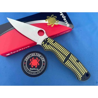 Couteau Spyderco Paramilitary 2 Lame Acier CPM MagnaCut Compression Manche G10 Noir/Jaune USA SC81GBKYLMCP2 - Livraison Gratuite
