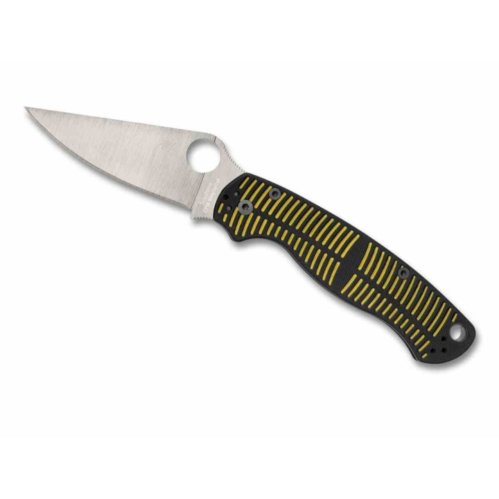 Couteau Spyderco Paramilitary 2 Lame Acier CPM MagnaCut Compression Manche G10 Noir/Jaune USA SC81GBKYLMCP2 - Livraison Gratuite
