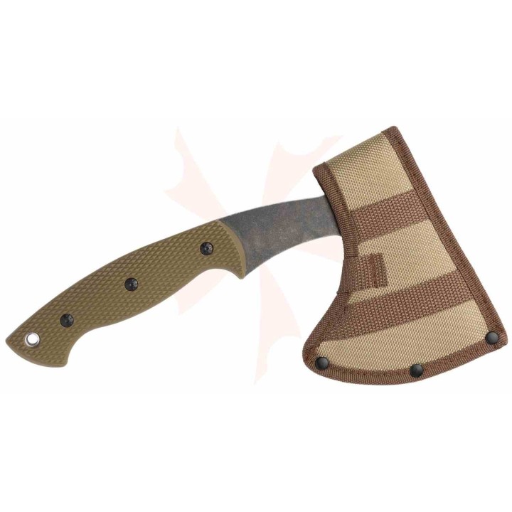 Hachette Browning Big Creek Hatchet Lame Acier 3Cr13MoV Manche Polymère Etui Nylon BR0565 - Livraison Gratuite