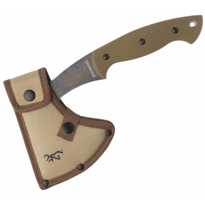 Hachette Browning Big Creek Hatchet Lame Acier 3Cr13MoV Manche Polymère Etui Nylon BR0565 - Livraison Gratuite