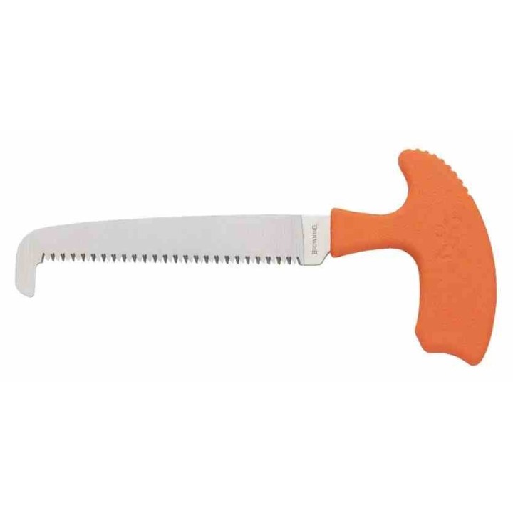 Set Browning Couteaux Scie Browning Sharp-Ridge 3 Pièces Lames Acier 8Cr13MoV Manches Orange Étui BR0553 - Livraison Gratuite