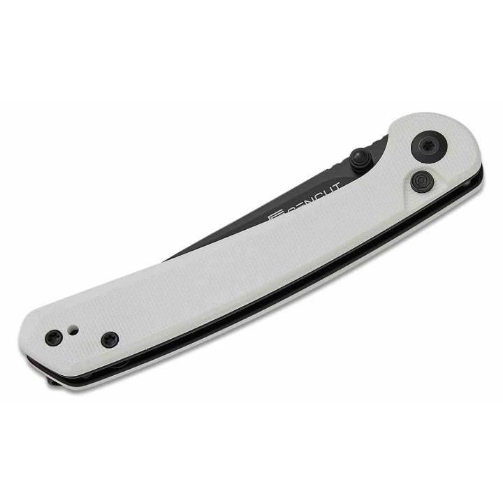 Couteau Sencut Skelfin Lame Black Acier 9Cr18MoV Manche G10 White IKBS Linerlock Clip S250071 - Livraison Gratuite