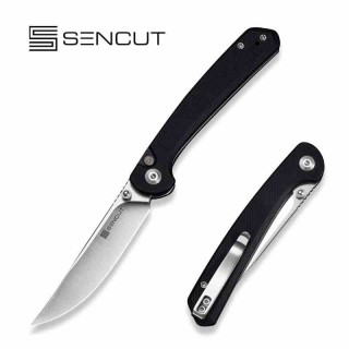Couteau Sencut Skelfin Lame Black Acier 9Cr18MoV Manche G10 Black IKBS Linerlock Clip S250072 - Livraison Gratuite