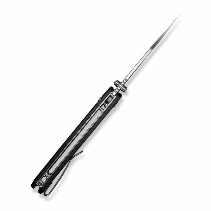 Couteau Sencut Skelfin Lame Black Acier 9Cr18MoV Manche G10 Black IKBS Linerlock Clip S250072 - Livraison Gratuite