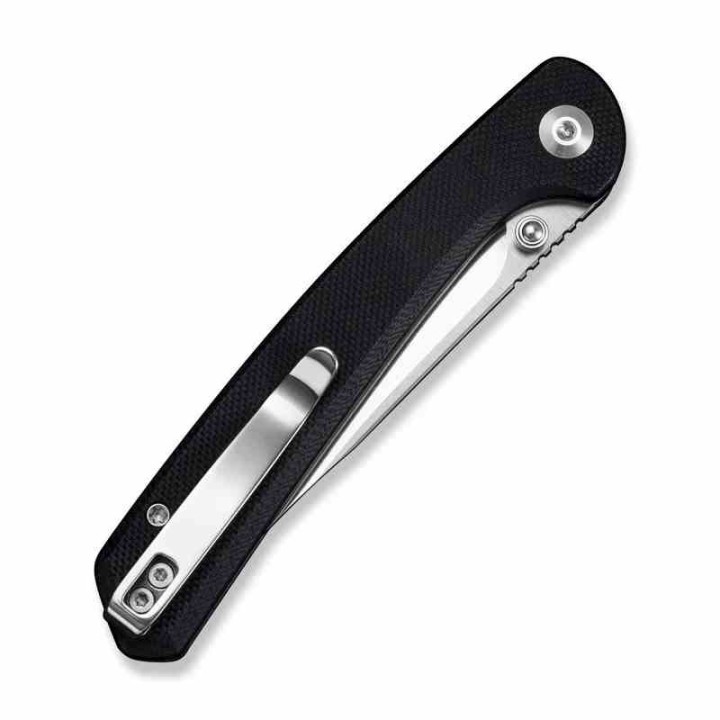 Couteau Sencut Skelfin Lame Black Acier 9Cr18MoV Manche G10 Black IKBS Linerlock Clip S250072 - Livraison Gratuite