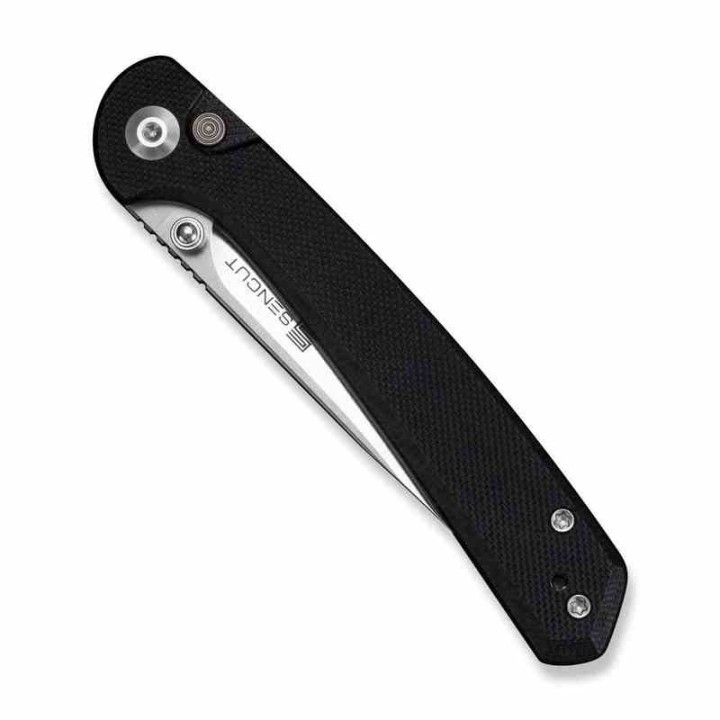 Couteau Sencut Skelfin Lame Black Acier 9Cr18MoV Manche G10 Black IKBS Linerlock Clip S250072 - Livraison Gratuite