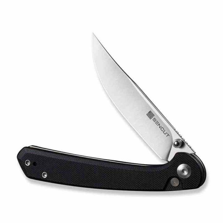 Couteau Sencut Skelfin Lame Black Acier 9Cr18MoV Manche G10 Black IKBS Linerlock Clip S250072 - Livraison Gratuite