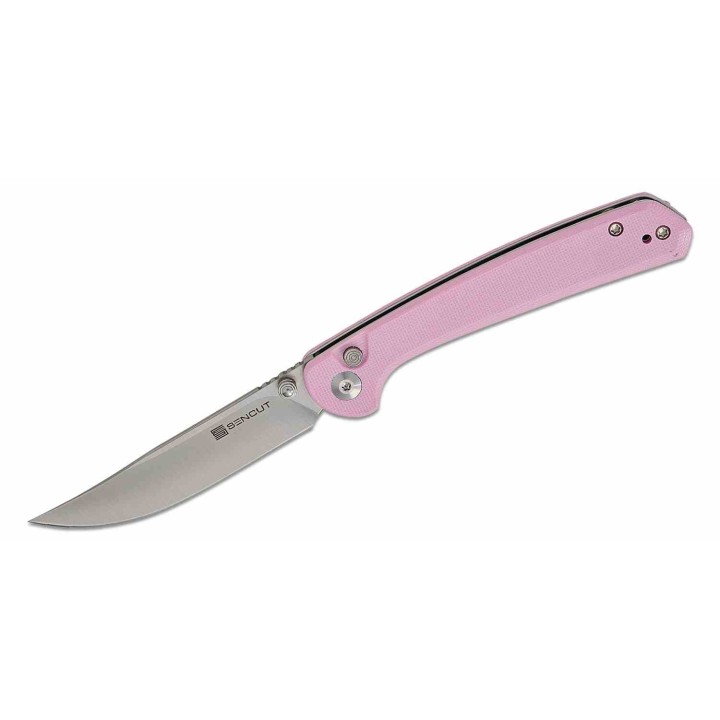 Couteau Sencut Skelfin Lame Pink Acier 9Cr18MoV Manche G10 Pink IKBS Linerlock Clip S250073 - Livraison Gratuite