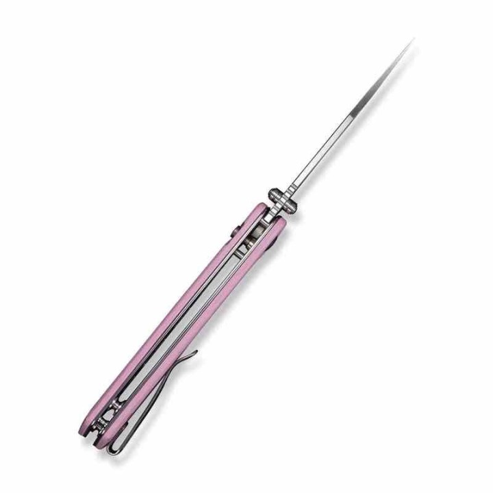 Couteau Sencut Skelfin Lame Pink Acier 9Cr18MoV Manche G10 Pink IKBS Linerlock Clip S250073 - Livraison Gratuite