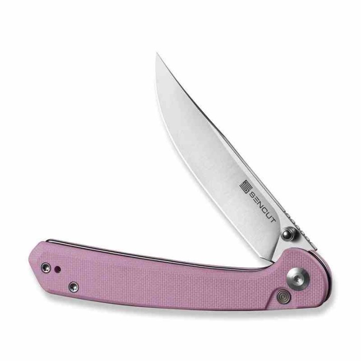 Couteau Sencut Skelfin Lame Pink Acier 9Cr18MoV Manche G10 Pink IKBS Linerlock Clip S250073 - Livraison Gratuite