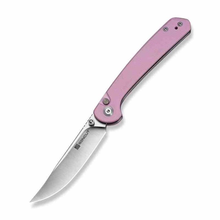 Couteau Sencut Skelfin Lame Pink Acier 9Cr18MoV Manche G10 Pink IKBS Linerlock Clip S250073 - Livraison Gratuite