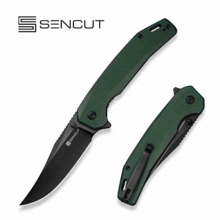Couteau Sencut Vornix Lame Clip Point Acier 9Cr18MoV Manche G10 Teal Green IKBS Linerlock S250381 - Livraison Gratuite