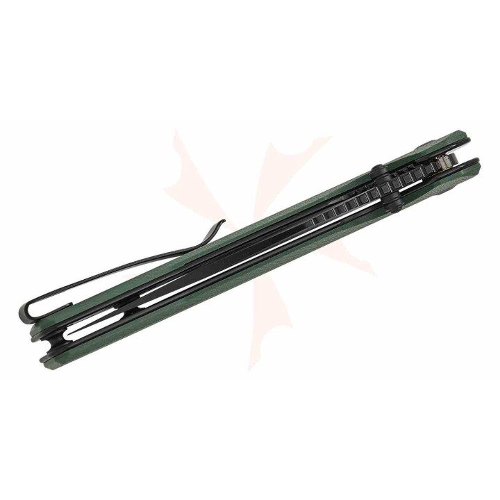 Couteau Sencut Vornix Lame Clip Point Acier 9Cr18MoV Manche G10 Teal Green IKBS Linerlock S250381 - Livraison Gratuite