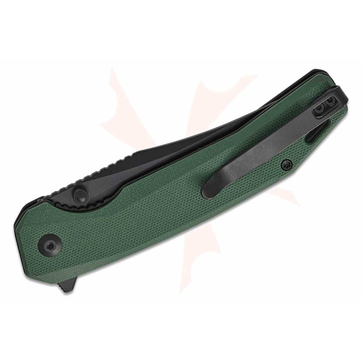 Couteau Sencut Vornix Lame Clip Point Acier 9Cr18MoV Manche G10 Teal Green IKBS Linerlock S250381 - Livraison Gratuite
