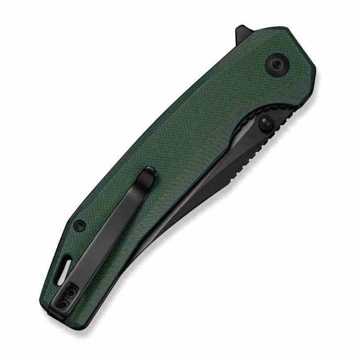Couteau Sencut Vornix Lame Clip Point Acier 9Cr18MoV Manche G10 Teal Green IKBS Linerlock S250381 - Livraison Gratuite
