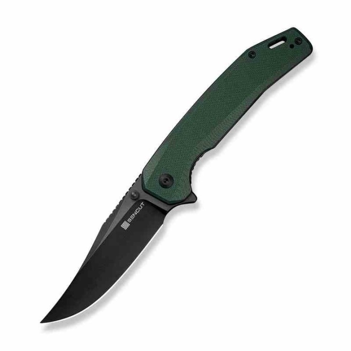 Couteau Sencut Vornix Lame Clip Point Acier 9Cr18MoV Manche G10 Teal Green IKBS Linerlock S250381 - Livraison Gratuite