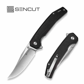 Couteau Sencut Vornix Lame Clip Point Acier 9Cr18MoV Manche Micarta Black IKBS Linerlock S250382 - Livraison Gratuite