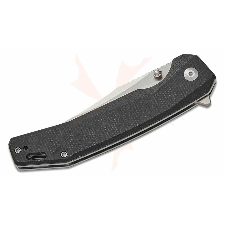 Couteau Sencut Vornix Lame Clip Point Acier 9Cr18MoV Manche Micarta Black IKBS Linerlock S250382 - Livraison Gratuite
