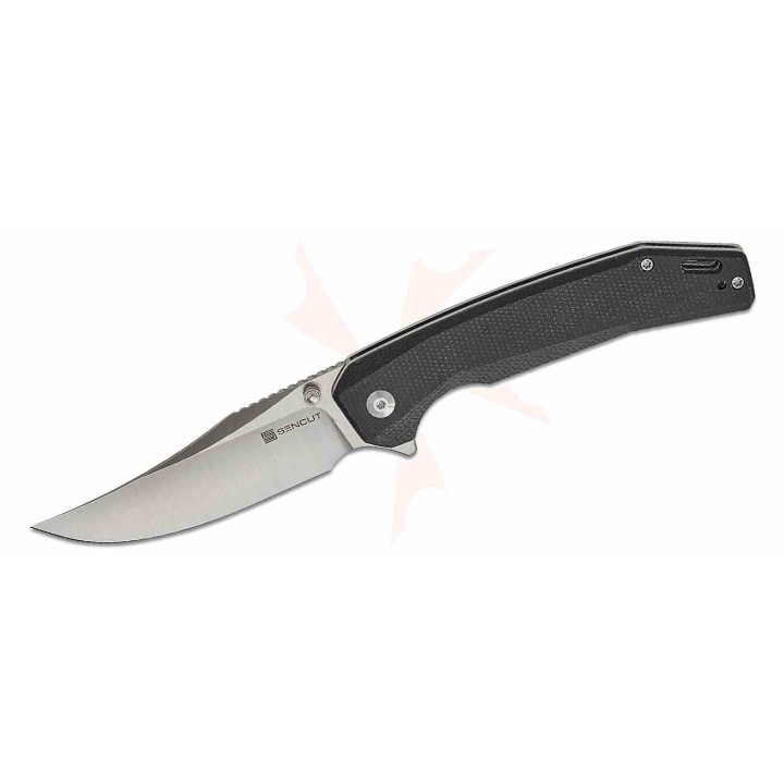 Couteau Sencut Vornix Lame Clip Point Acier 9Cr18MoV Manche Micarta Black IKBS Linerlock S250382 - Livraison Gratuite
