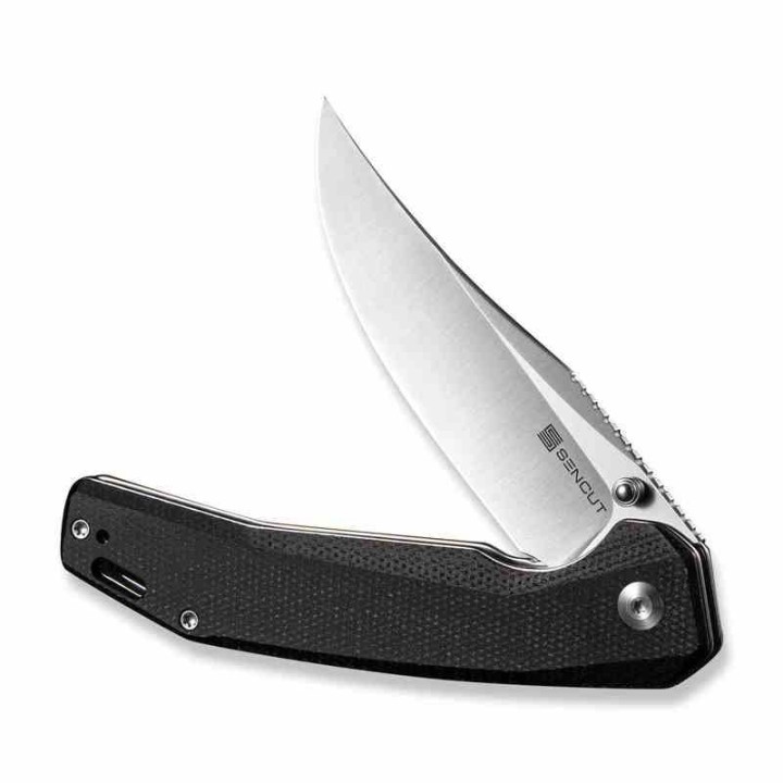 Couteau Sencut Vornix Lame Clip Point Acier 9Cr18MoV Manche Micarta Black IKBS Linerlock S250382 - Livraison Gratuite
